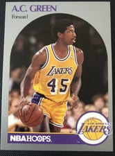 1990-91 Hoops Base Set A.C. Green #156 card