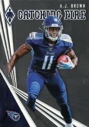 2019 Panini Phoenix Catching Fire A.J. Brown #4 card