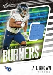 2020 Panini Absolute Absolute Burners Relics A.J. Brown #12 card
