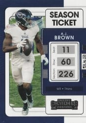 2021 Panini Contenders Base Set A.J. Brown #96 card