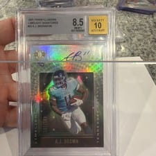 2021 Panini Illusions Limelight Signatures A.J. Brown #LS-AJ card