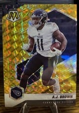 2021 Panini Mosaic A. J. Brown Gold Mosaic #195 card