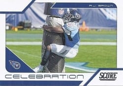 2021 Score Celebration A.J. Brown #C19 card