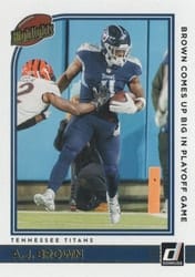 2022 Donruss Highlights A.J. Brown #H-AB card