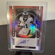 2022 Panini Absolute Signature Standouts A.J. Brown #SS-AJB