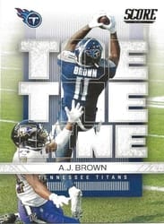 2022 Score Toe the Line A.J. Brown #TL-AB card