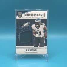 2024 Donruss Elite Numbers Game Jerseys A.J. Brown #NG-ABR card