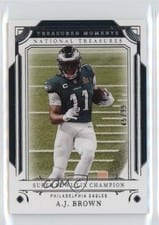 2025 Panini National Treasures Treasured Moments A.J. Brown #1 card