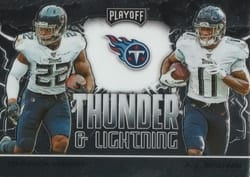 2020 Panini Playoff Thunder & Lightning A.J. Brown / Derrick Henry #TL-10 card