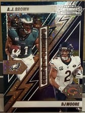 2024 Panini Contenders Power Players A.J. Brown / DJ Moore #12 card