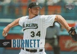 2006 Upper Deck Base Set A.J. Burnett #185 card
