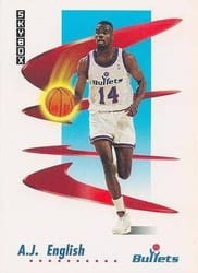 1991-92 SkyBox Base Set A.J. English #290