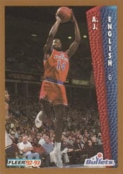 1992-93 Fleer Base Set A.J. English #232