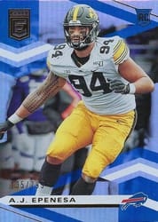 2020 Donruss Elite Base Set A.J. Epenesa #133 card