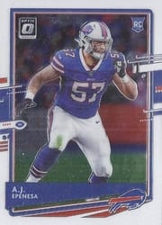 2020 Donruss Optic Base Set A.J. Epenesa #112 card