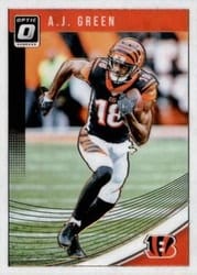 2018 Donruss Optic Base Set A.J. Green #22 card