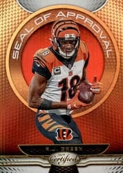 2019 Panini Certified Seal of Approval A.J. Green #SA-AG card