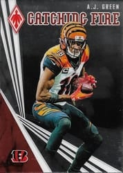 2019 Panini Phoenix Catching Fire A.J. Green #19 card