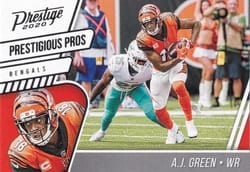 2020 Panini Prestige Prestigious Pros A.J. Green #PP-AG card