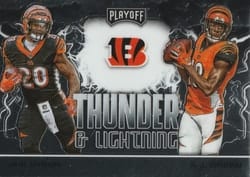 2020 Panini Playoff Thunder & Lightning A.J. Green / Joe Mixon #TL-20 card