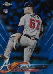 2018 Topps Chrome Sapphire Edition Base Set A.J. Minter #514 card