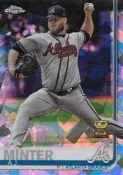 2019 Topps Chrome Sapphire Edition Base Set A.J. Minter #467 card
