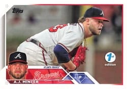 2023 Topps 1st Edition Base Set A.J. Minter #159 card
