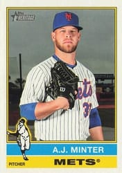 2025 Topps Heritage Base Set A.J. Minter #597 card