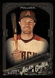 2018 Topps Allen & Ginter X Base Set A.J. Pollock #98 card