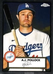 2021 Topps Chrome Platinum Anniversary Base Set A.J. Pollock #472 card
