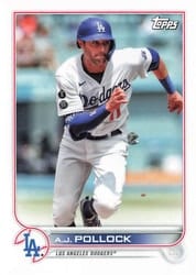 2022 Topps Mini Base Set A.J. Pollock #608 card