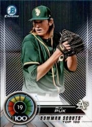 2018 Bowman Scouts Top 100 A.J. Puk #BTP-19 card