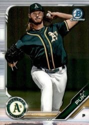 2019 Bowman Chrome Prospects A.J. Puk #BCP-17 card
