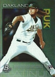 2020 Bowman Platinum Base Set A.J. Puk #45 card