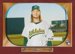 2020 Topps Archives 1955 Bowman Archives A.J. Puk #B55-8 card