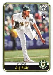 2020 Topps Big League Base Set A.J. Puk #58 card