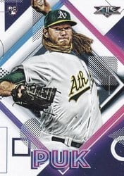 2020 Topps Fire Base Set A.J. Puk #113 card