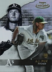 2020 Topps Gold Label Base Set A.J. Puk #67 card
