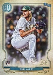 2020 Topps Gypsy Queen Base Set A.J. Puk #113 card