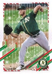2021 Topps Holiday Base Set A.J. Puk #HW95 card