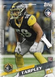 2019 Topps AAF Base Set A.J. Tarpley #18 card