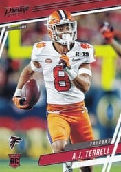 2020 Panini Prestige Base Set A.J. Terrell #202 card
