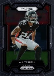 2023 Panini Prizm Base Set A.J. Terrell #17 card