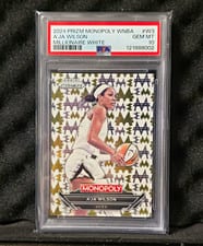 2024 Panini Prizm Monopoly WNBA Millionaire White A’ja Wilson #W3 card