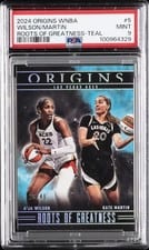 2024 Panini Origins WNBA Roots of Greatness A'ja Wilson/Kate Martin #5 card