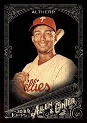 2018 Topps Allen & Ginter X Base Set Aaron Altherr #227 card