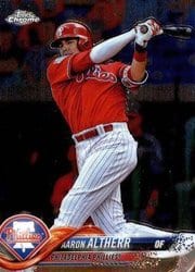2018 Topps Chrome Base Set Aaron Altherr #170 card