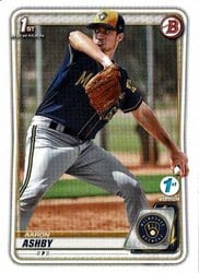 2020 Bowman 1st Edition Base Set Aaron Ashby #BFE-57 card