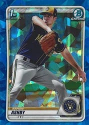 2020 Bowman Sapphire Edition Base Set Aaron Ashby #BCP-57 card