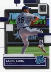 2022 Panini Chronicles Clearly Donruss Aaron Ashby #62 card
